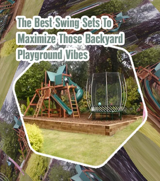 Childrens backyard playground