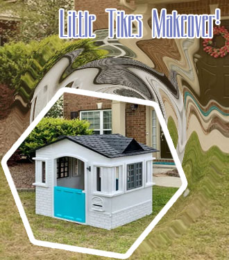 Little tikes playhouse makeover